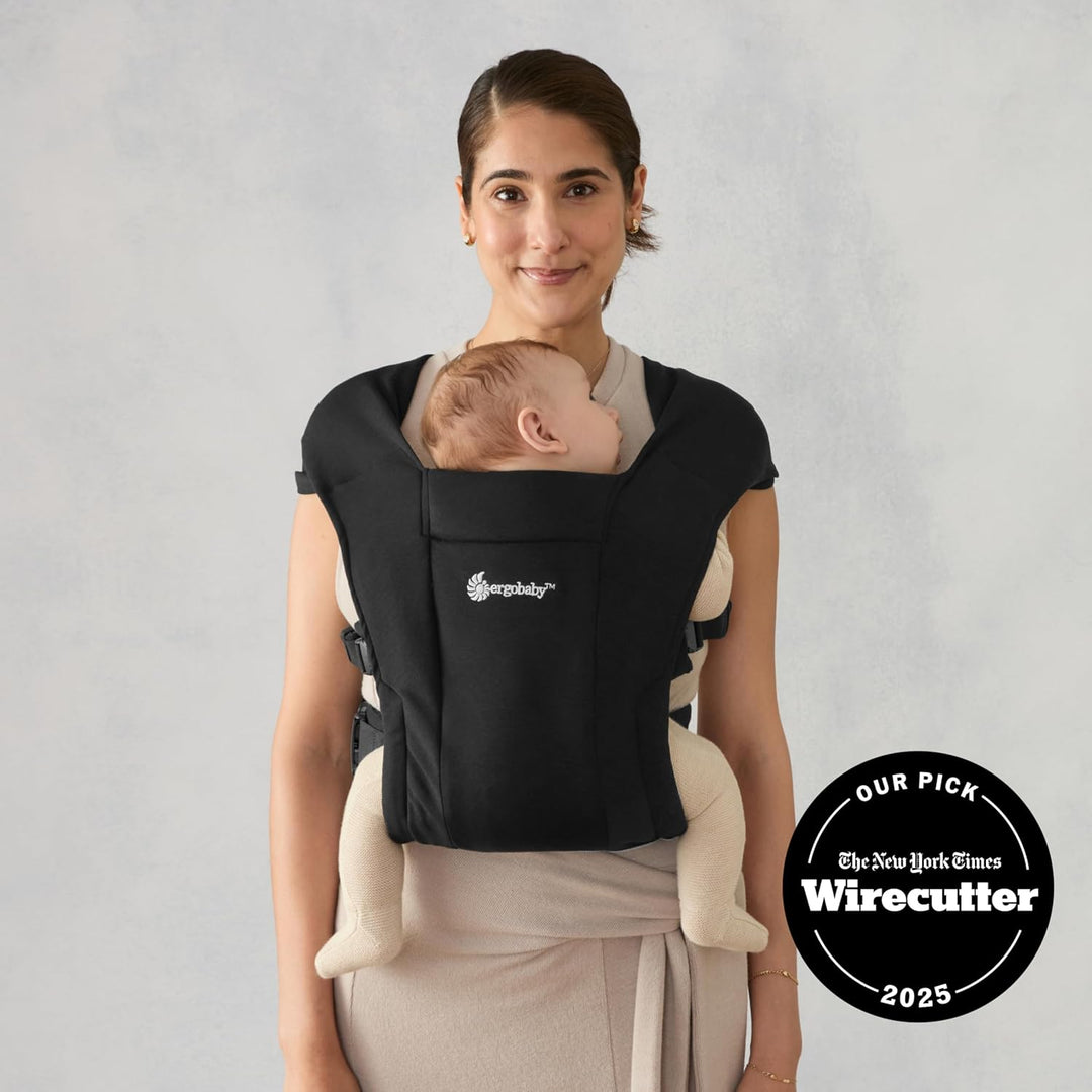 Ergobaby Babytrage für Neugeborene ab Geburt Extra Weich, Embrace Bauchtrage Baby-Tragetasche Ergono