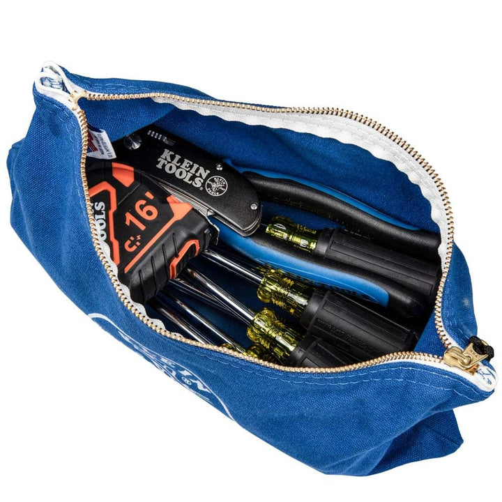 Klein Zipper Bags-Canvas, 4-Pack (1 Each) 5140 by Klein 4-Pack Olive, Orange, Blau, Gelb, 4-Pack Oli