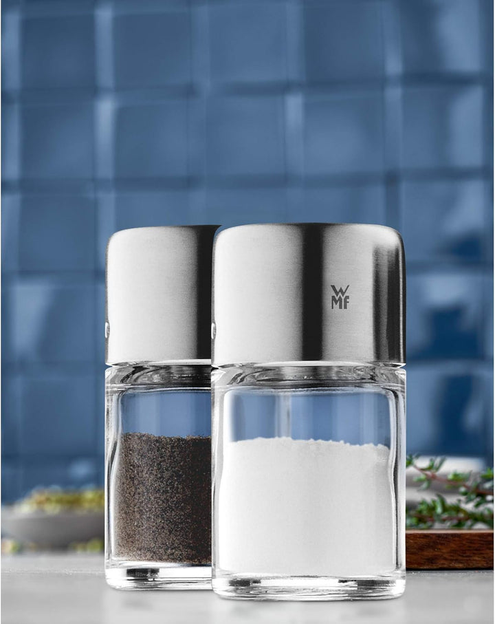 WMF Ceramill Nature Salz und Pfeffer Mühle Set 2-teilig, unbefüllt, für Salz, Pfeffer, Chilli, Salzm