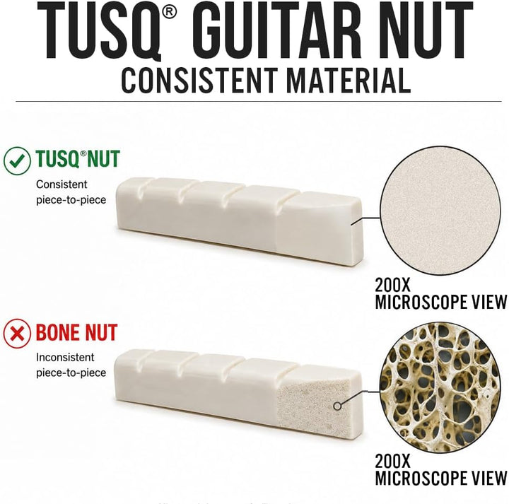 graph tech GT PQ 5000 L0 Tusq Nut Slotted Strat Style Left