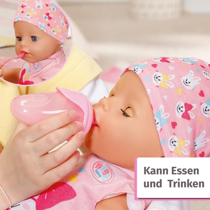 Zapf Creation 827956 BABY born Magic Girl 43 cm - neu mit magischem Schnuller und 10 lebensechten Fu