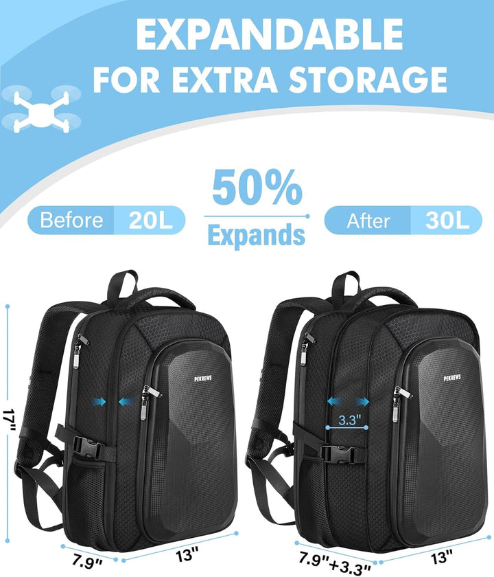 DJI Mini 4 Pro Case Waterproof Hard Carrying Case Travel Drone Bag Backpack For Fly More Combo Acces