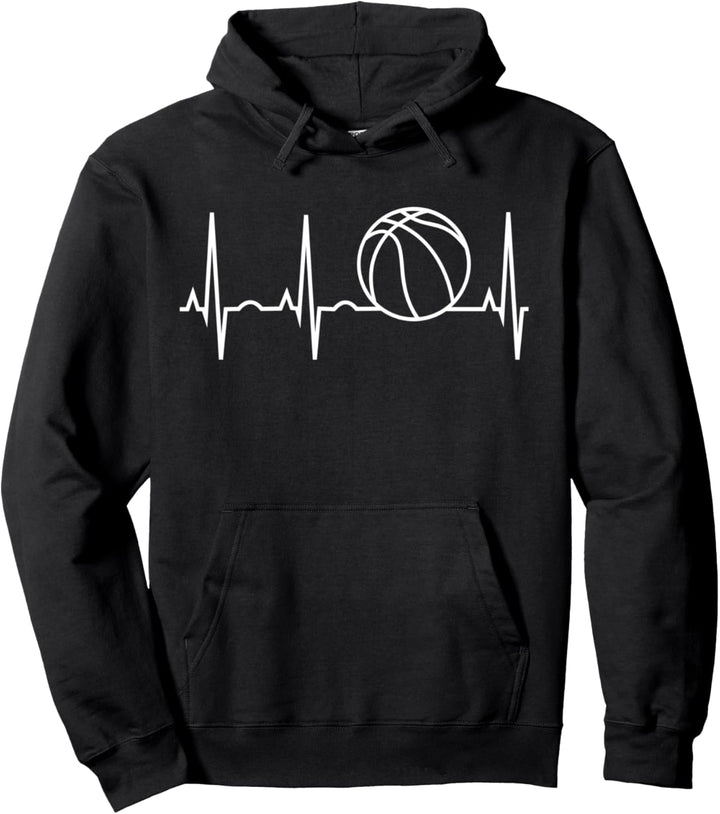 Basketball Kapuzenpulli Basketballspieler Heartbeat Geschenk Pullover Hoodie