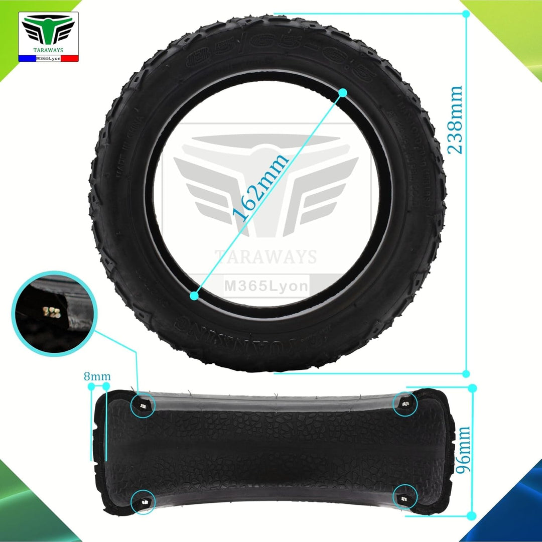 85/65-6.5 Reifen für Elektro-Scooter Kugoo G Booster - G2 pro - Air Rise 800w E-road Gigawatt - E-ro