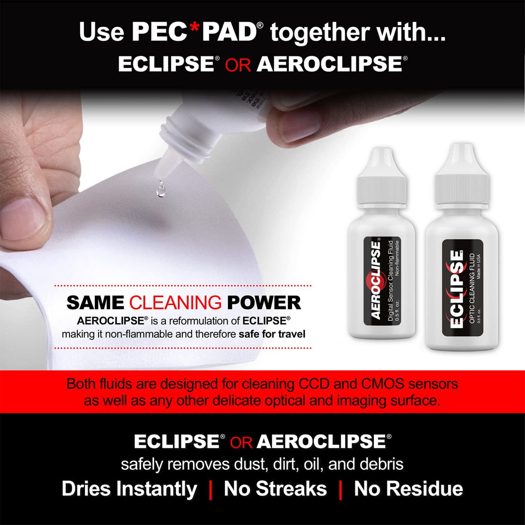 PEC-PAD Lint Free Wipes 4”x4” Non-Abrasive Ultra Soft Cloth for Cleaning Sensitive Surfaces Like Cam