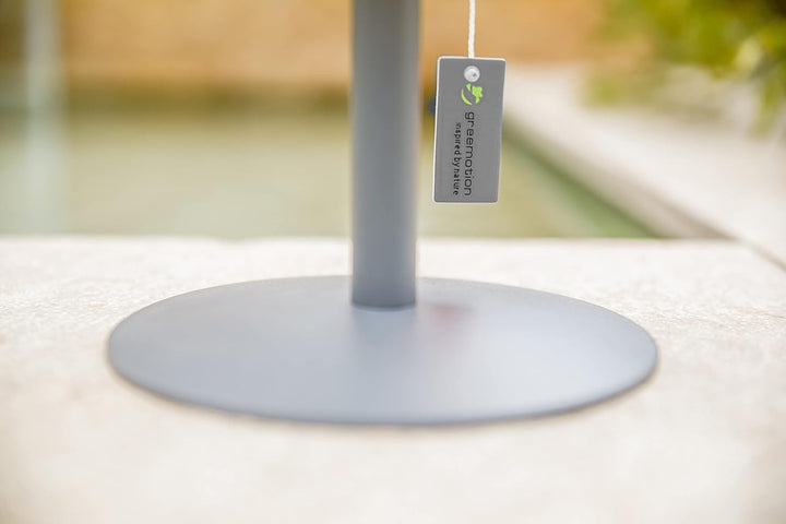 greemotion LED-Solar-Tischleuchte Outdoor, grau, Akku Tischlampe dimmbar
