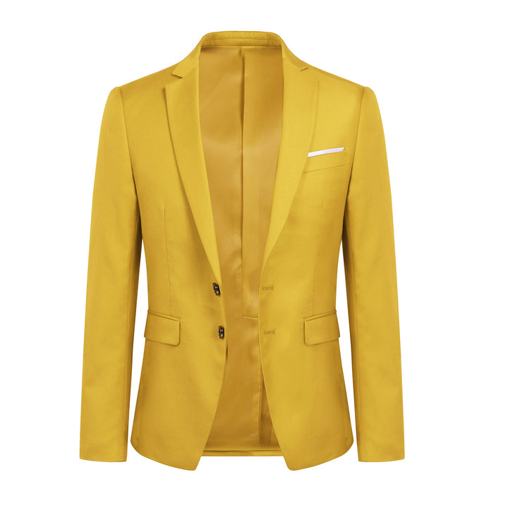 YOUTHUP Herren Sakko Slim Fit Einfarbig Modern Anzugjacke für Hochzeit Party Abschluss Business XXL