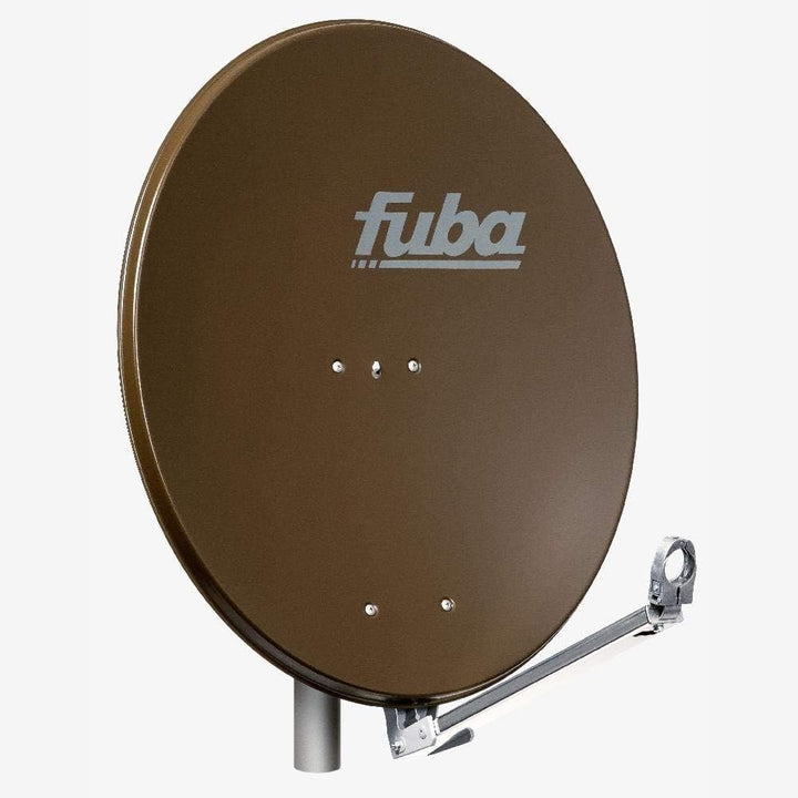 Fuba DAL 800 B Satellitenantenne Alu Braun 80cm LNB Quad zum Direktanschluss SAT bis 4 Teilnehmer 8X