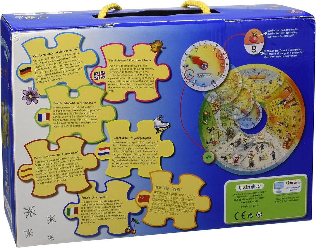 Beleduc 11011 - Lernpuzzle - 4 Jahreszeiten, XXL