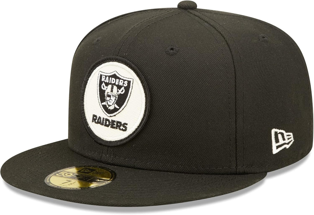 New Era 59Fifty Round Logo Steelers Cap Basecap Baseballcap Flat Brim Fitted Herren - mit Schirm Win