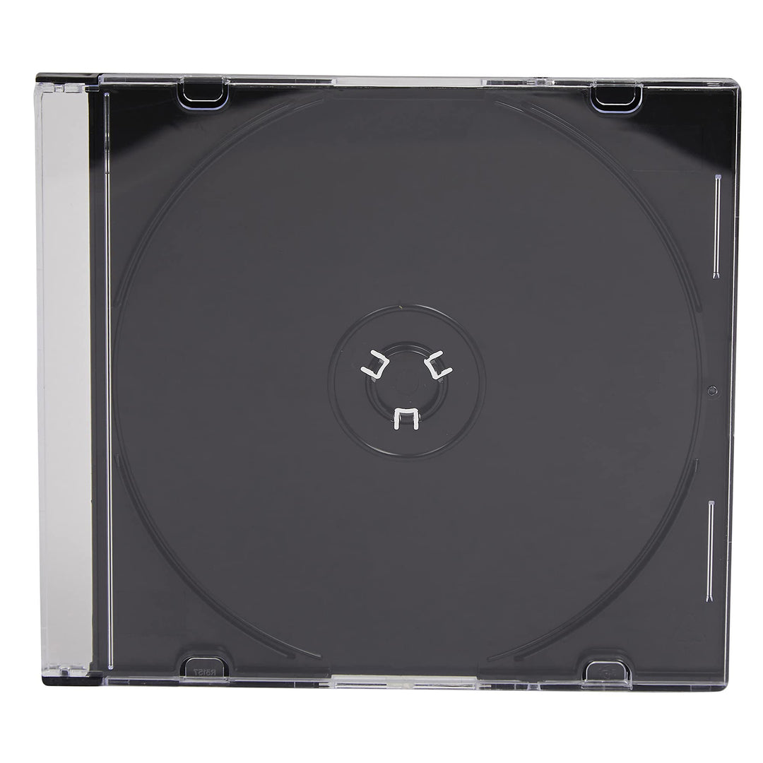 CD- / DVD-Hülle für 1 CD / DVD, 5.2 mm, transparent mit schwarzer Schale, 100 Stück