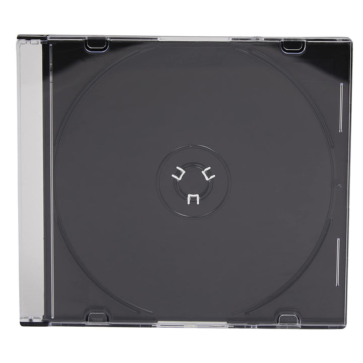 Dragon Trading Slimline Jewel-Hüllen mit 5,2 mm Dicke für 1 x CD DVD Blu-Ray Disc mit schwarzem Eins