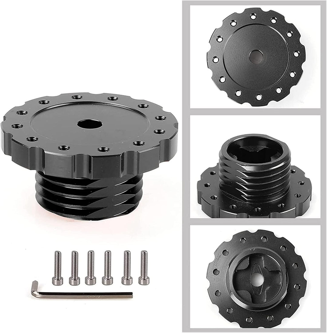 Lenkrad-Adapterplatte, Aluminium-Rennwagen-Gaming-Lenkrad, Professioneller Adapter für Thrustmaster