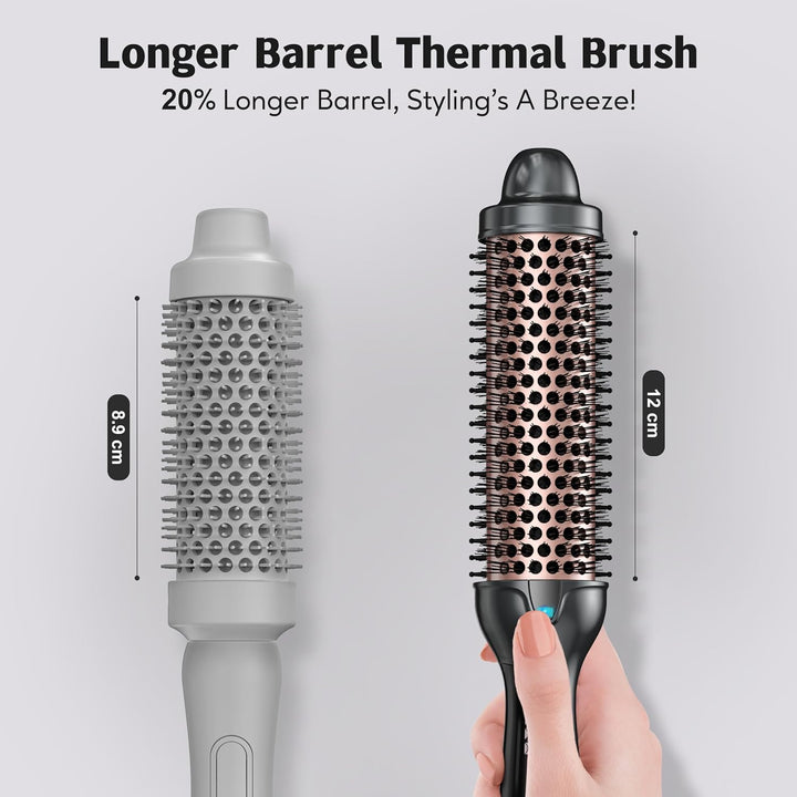 Farery Thermobürste, Thermal Brush, 38mm Heisse Bürste für lockeres & voluminöses Haar, Keramik-Turm