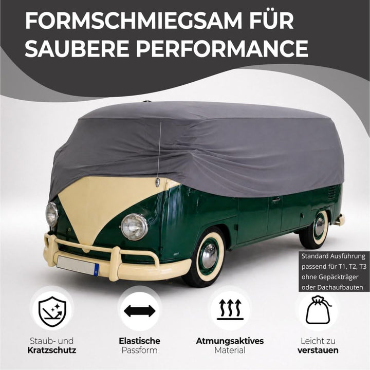 Auto Abdeckung Indoor elastisch - Autoabdeckplane Jersey - Autogarage Ganzgarage lackschonend & atmu