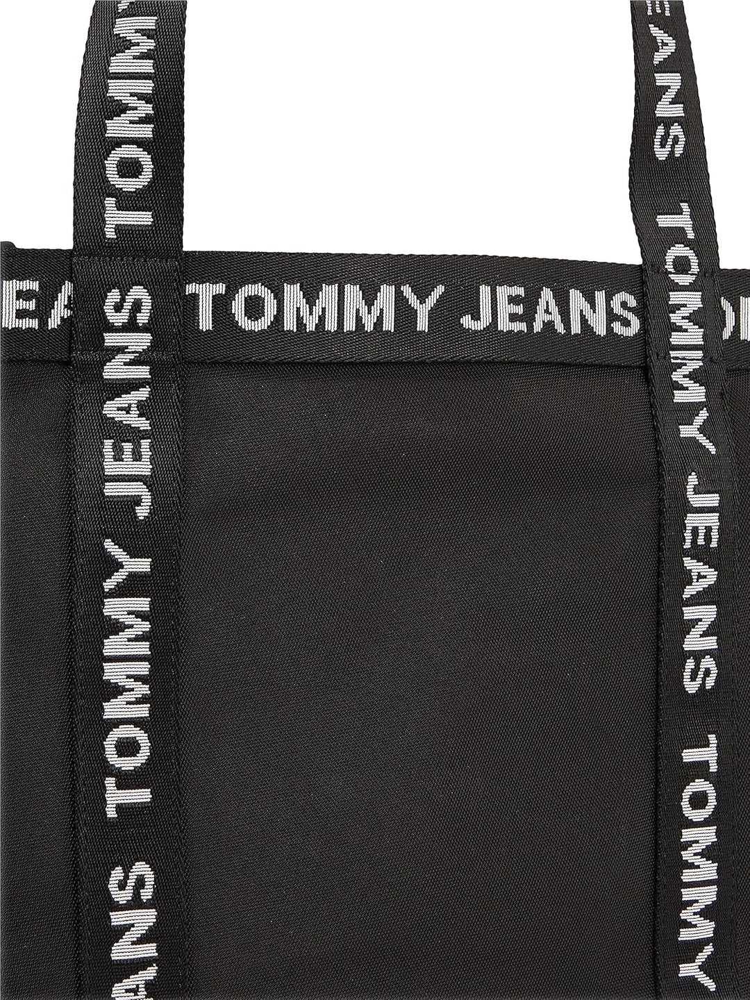 Tommy Jeans Damen Tote Bag Tasche Essentials Mittelgross, Schwarz (Black), Onesize