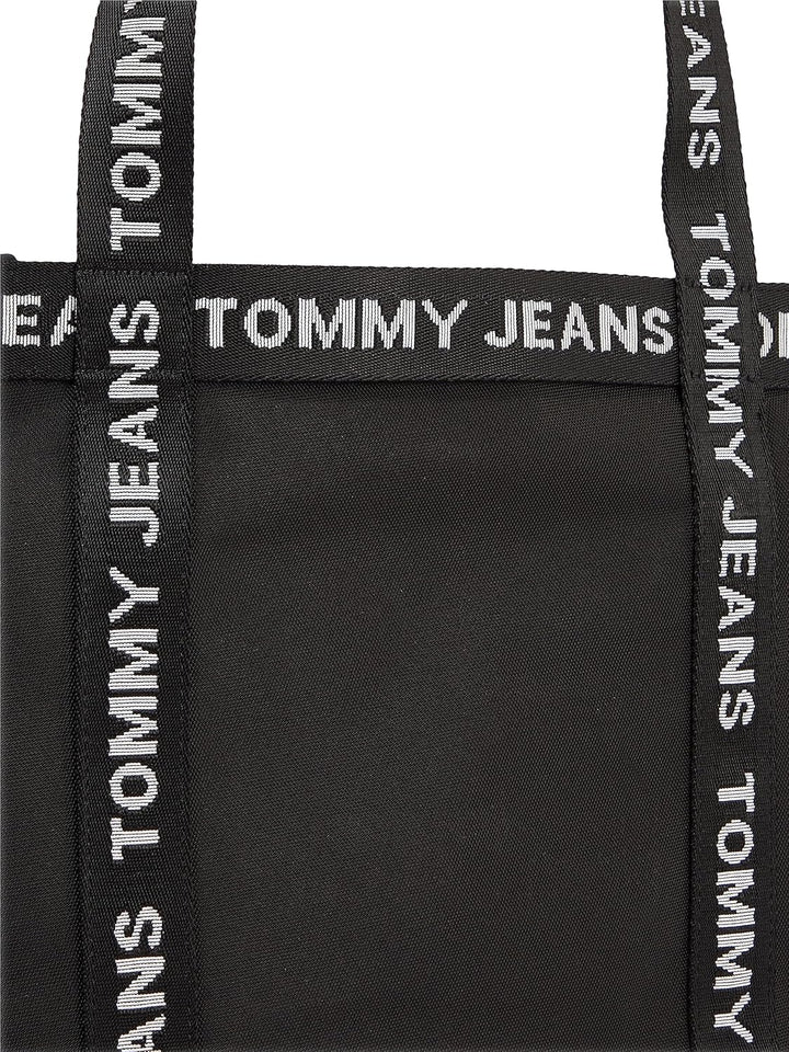Tommy Jeans Damen Tote Bag Tasche Essentials Mittelgross, Schwarz (Black), Onesize