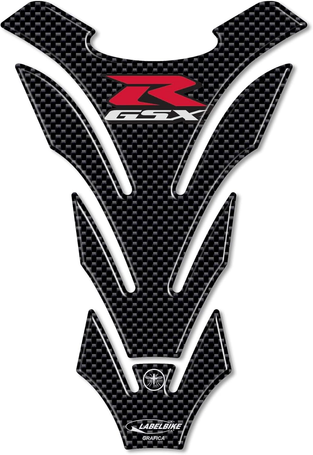 labelbike - 3D Aufkleber Motorrad Tankpad Schutz und Dekoration aus Harz kompatibel mit Suzuki GSX-R