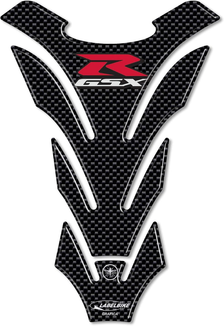 labelbike - 3D Aufkleber Motorrad Tankpad Schutz und Dekoration aus Harz kompatibel mit Suzuki GSX-R