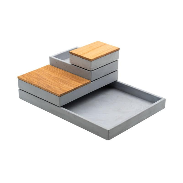 Ablagesystem aus Beton Ablageschalen Betonschale Dokumentenablage Schmuck Schreibtisch Organizer Abl