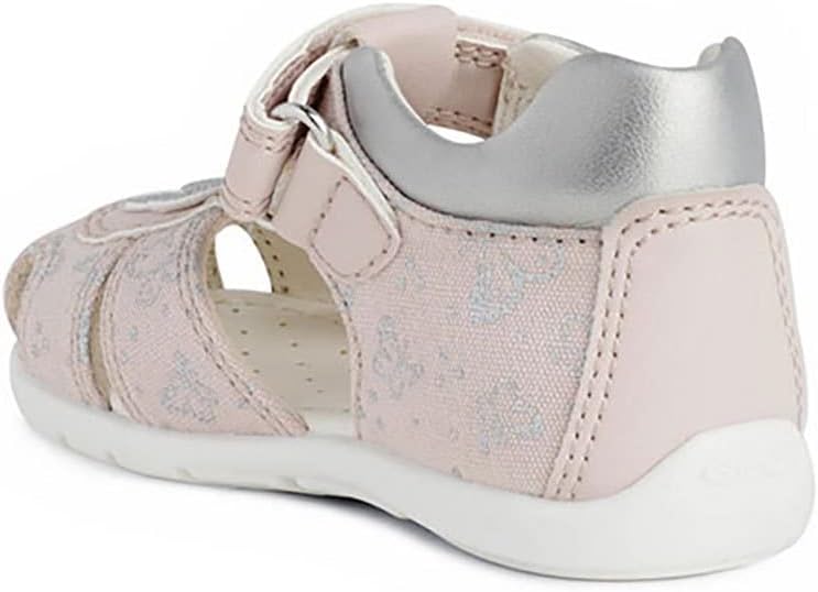 Geox Baby-Mädchen B Elthan Girl C Erste Schritte 23 EU Lt Rose Silver, 23 EU Lt Rose Silver