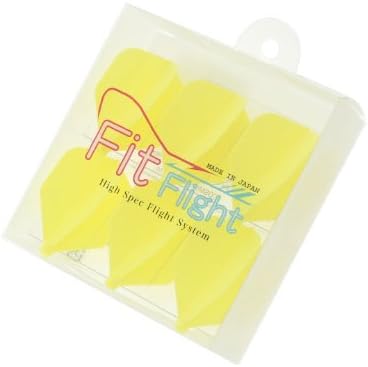 Cosmo Darts Fit Flight - 6 Pack Standard Dart Flight Gelb, Gelb