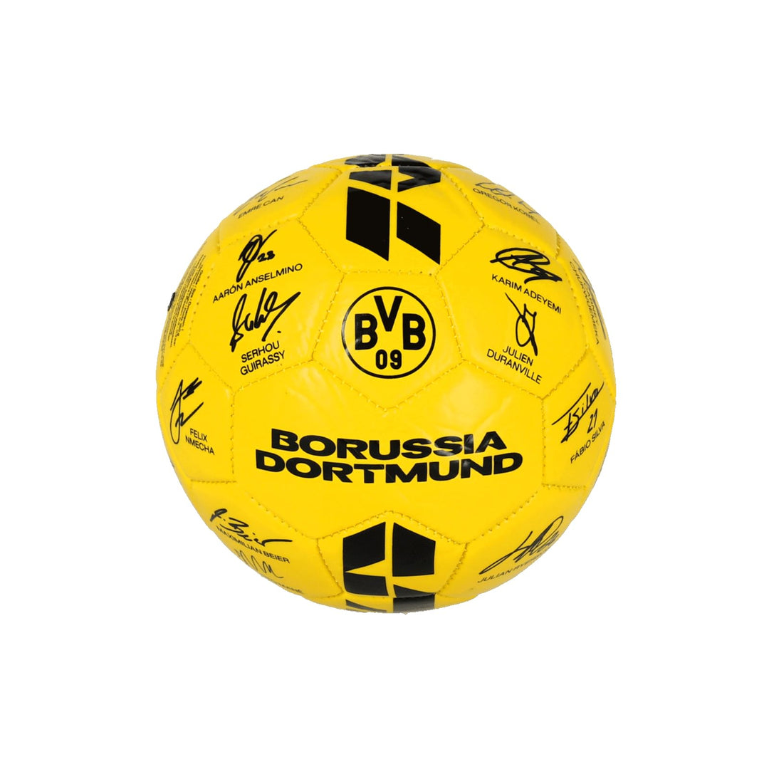 Borussia Dortmund BVB Unterschriftenball 2025/26, signiert, gelb, Grösse 1
