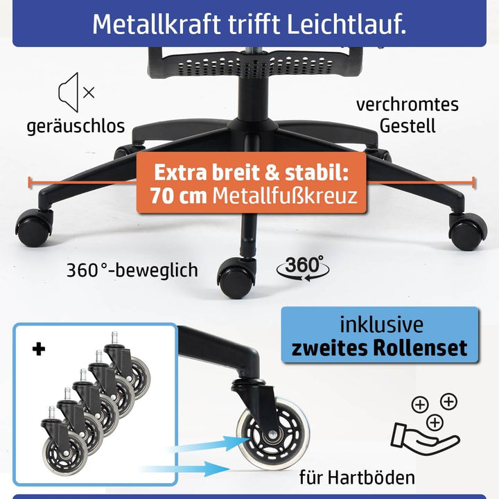 Bürostuhl Schreibtischstuhl | verstellbare Armlehnen &amp; Kopfteil | 6 Modelle | Ergonomisch | stufenlo