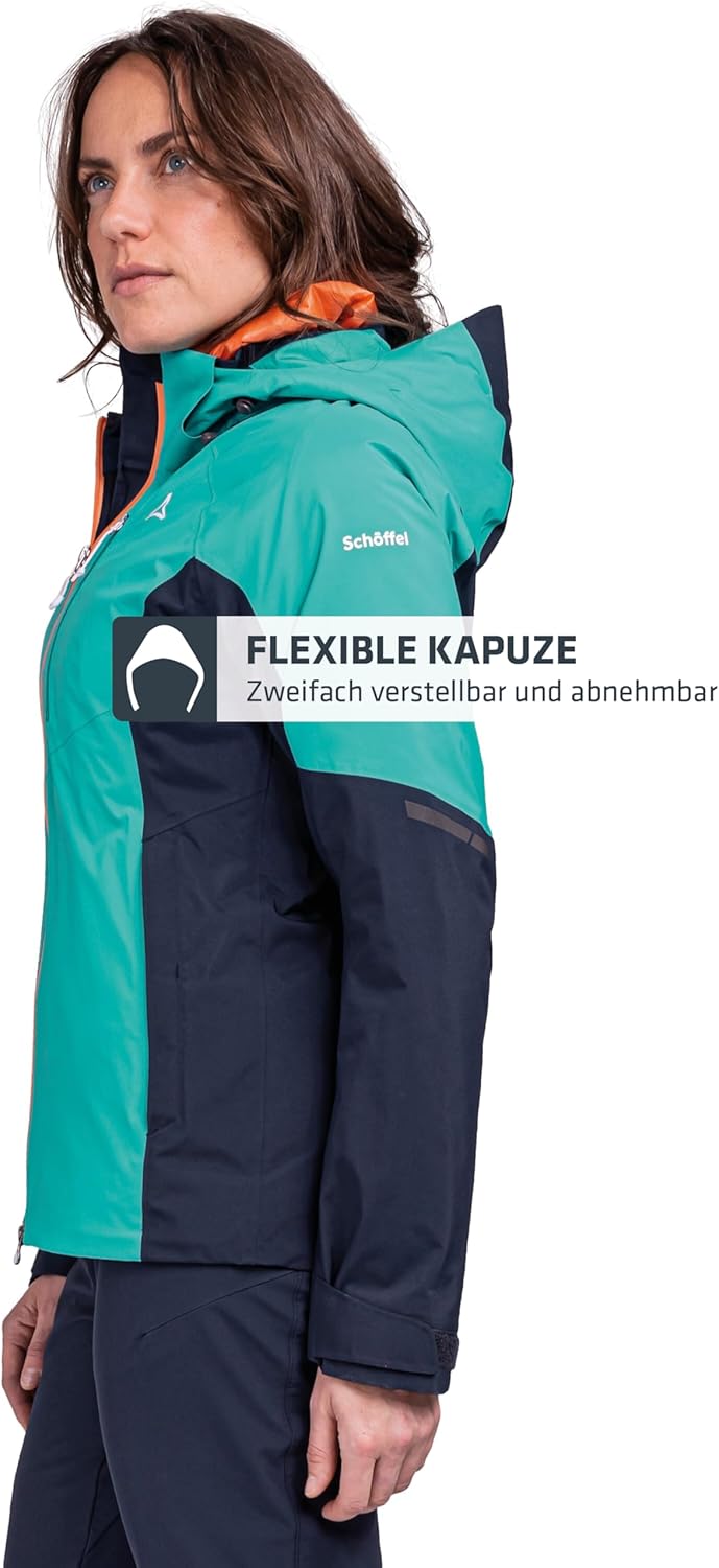 Schöffel Damen Gaschurn 2l Jacke Regenjacke Hardshelljacke 34 navy blazer, 34 navy blazer