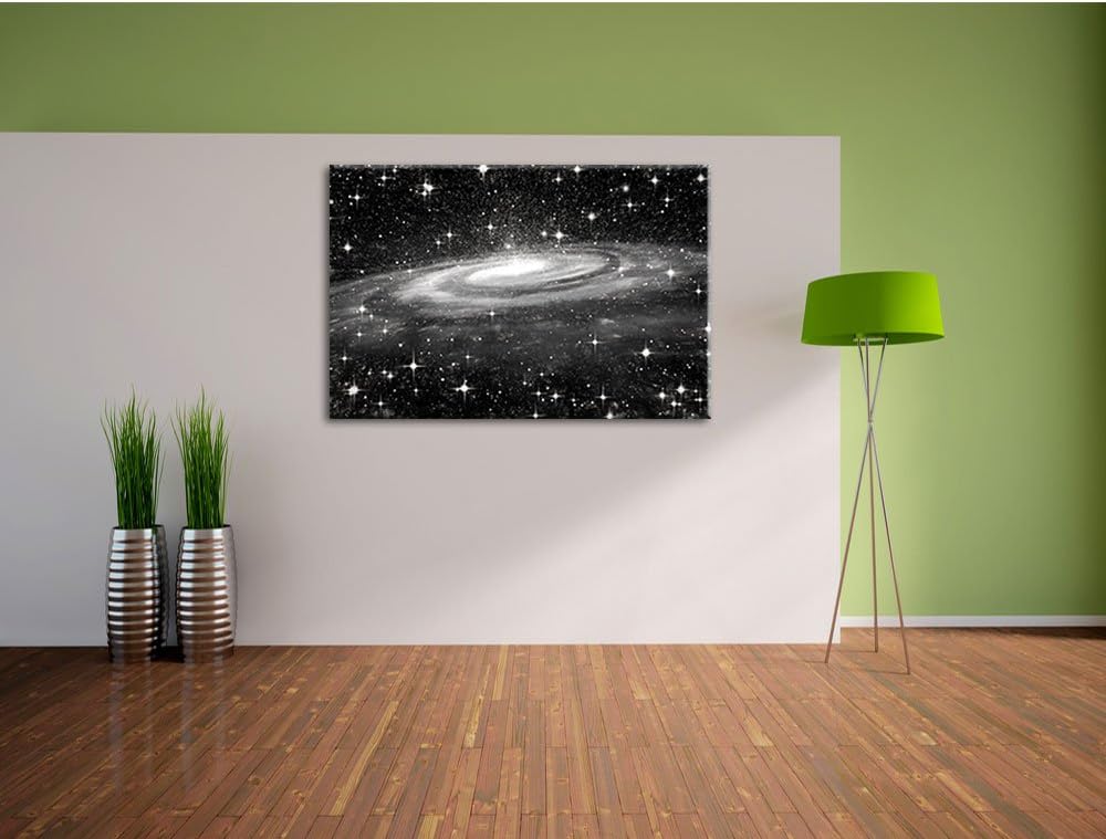Pixxprint Spiralgalaxie im Weltall als Leinwandbild/Grösse: 100x70 / Wandbild/Kunstdruck/fertig besp