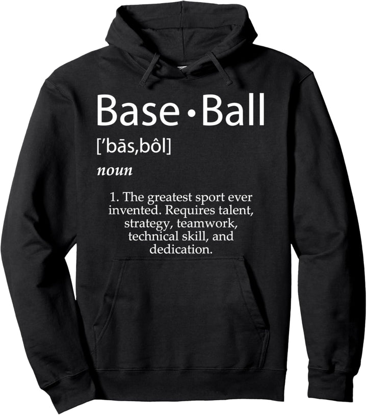 Baseball Definition Best Baseball Player Kostüm Baseball Pullover Hoodie