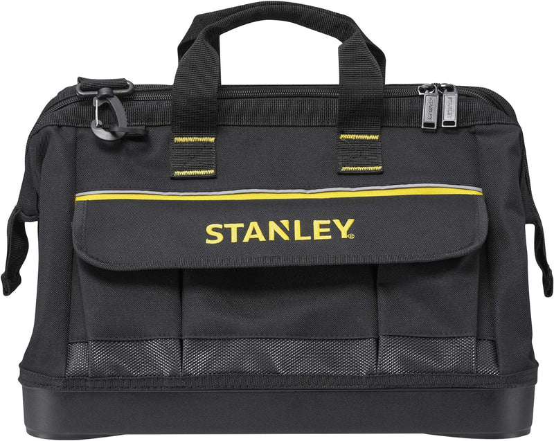 Stanley Werkzeugtasche (44,7 x 27,5 x 23,5 cm, robuster Kunststoffboden, verstärkte Ecken, stabiles