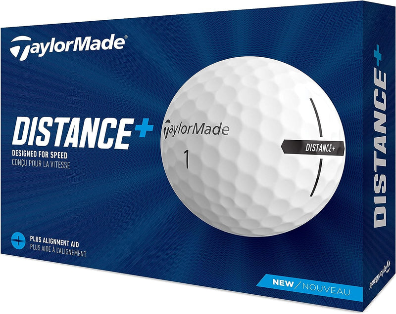 2021 TaylorMade Distance+ Golfbälle Weiss/opulenter Garten Distance+ Golfbälle, Weiss/opulenter Gart