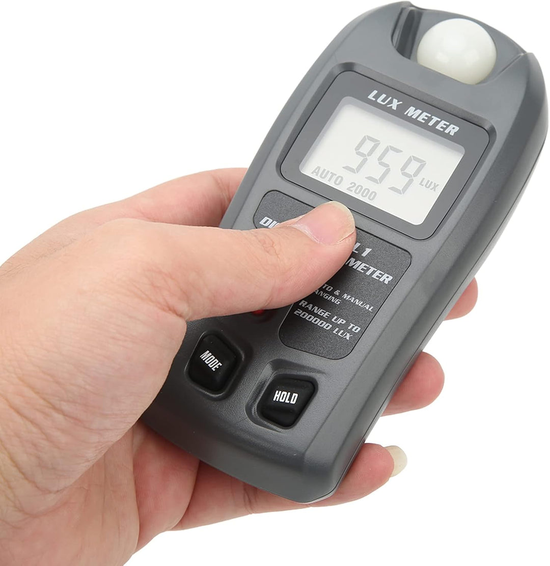 Digitales Beleuchtungsstärke-Belichtungsmessgerät mit LCD-Display, 0~200.000 Lux-Messbereich, Lux/FC