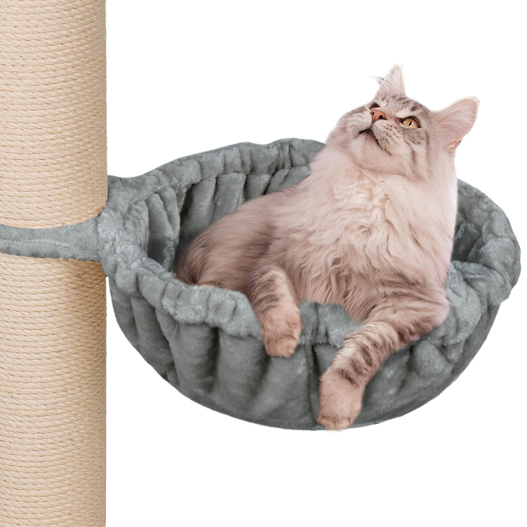HAPPYPET Universal XXL Liegemulde für Kratzbaum Ø 45 cm - Schlafmulde für grosse Katzen, Maine Coon,
