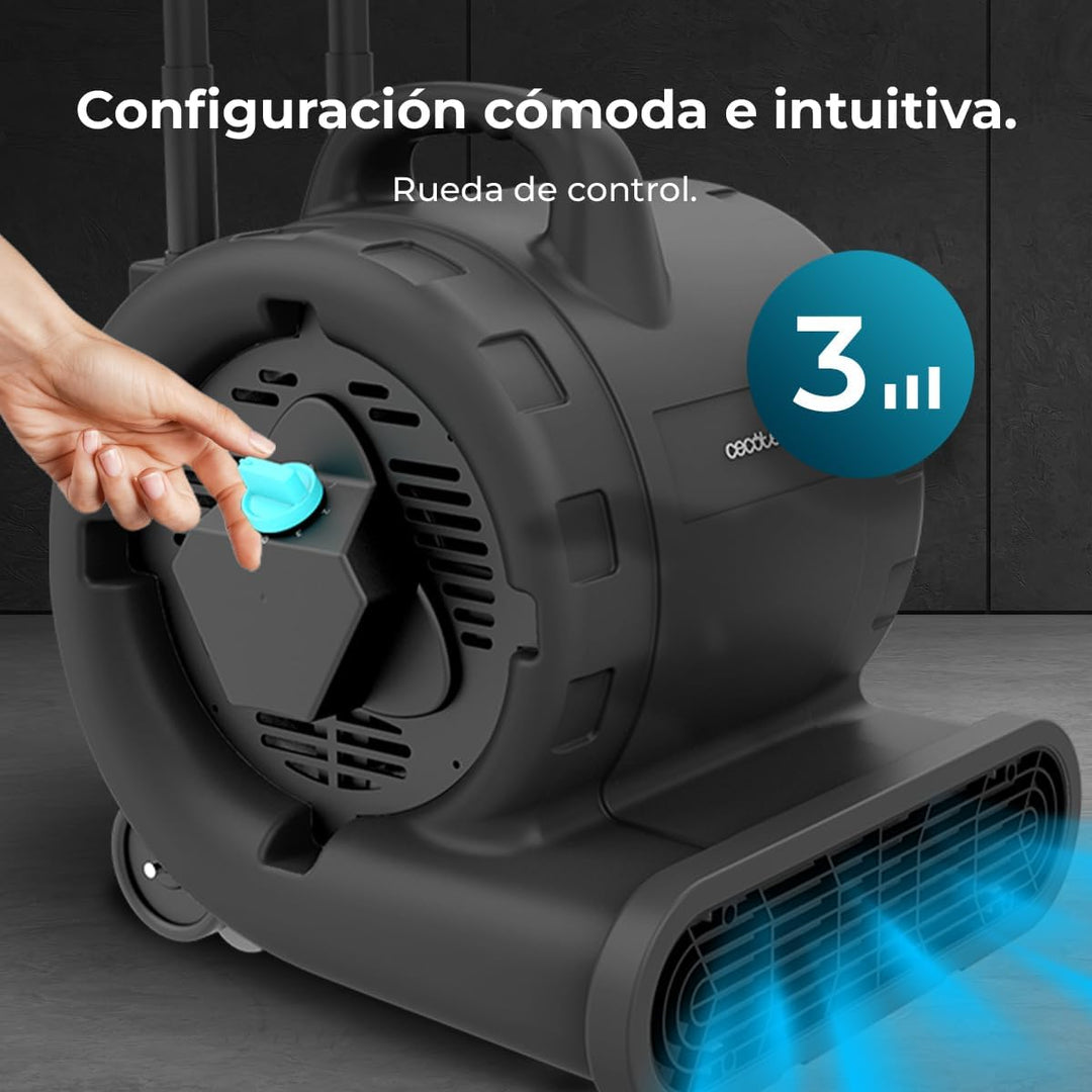 Cecotec Blowindustry 6000 Flowfloor, 600 W, 1350 U/min, 3 Geschwindigkeiten, Luftstrom 2700 m³/h, Rä