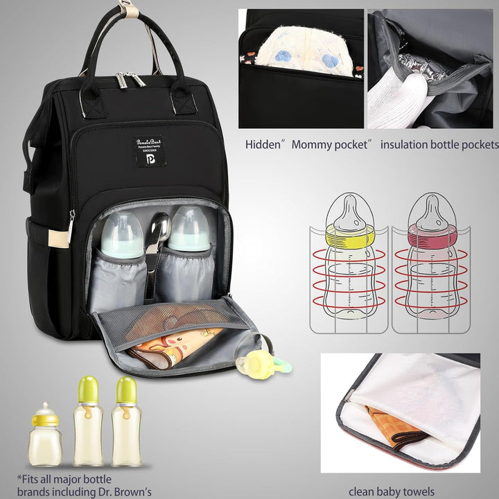 Pomelo Best Baby Wickelrucksack macaron Wickeltasche Rucksack mit wasserdicht Wickelunterlage Grosse