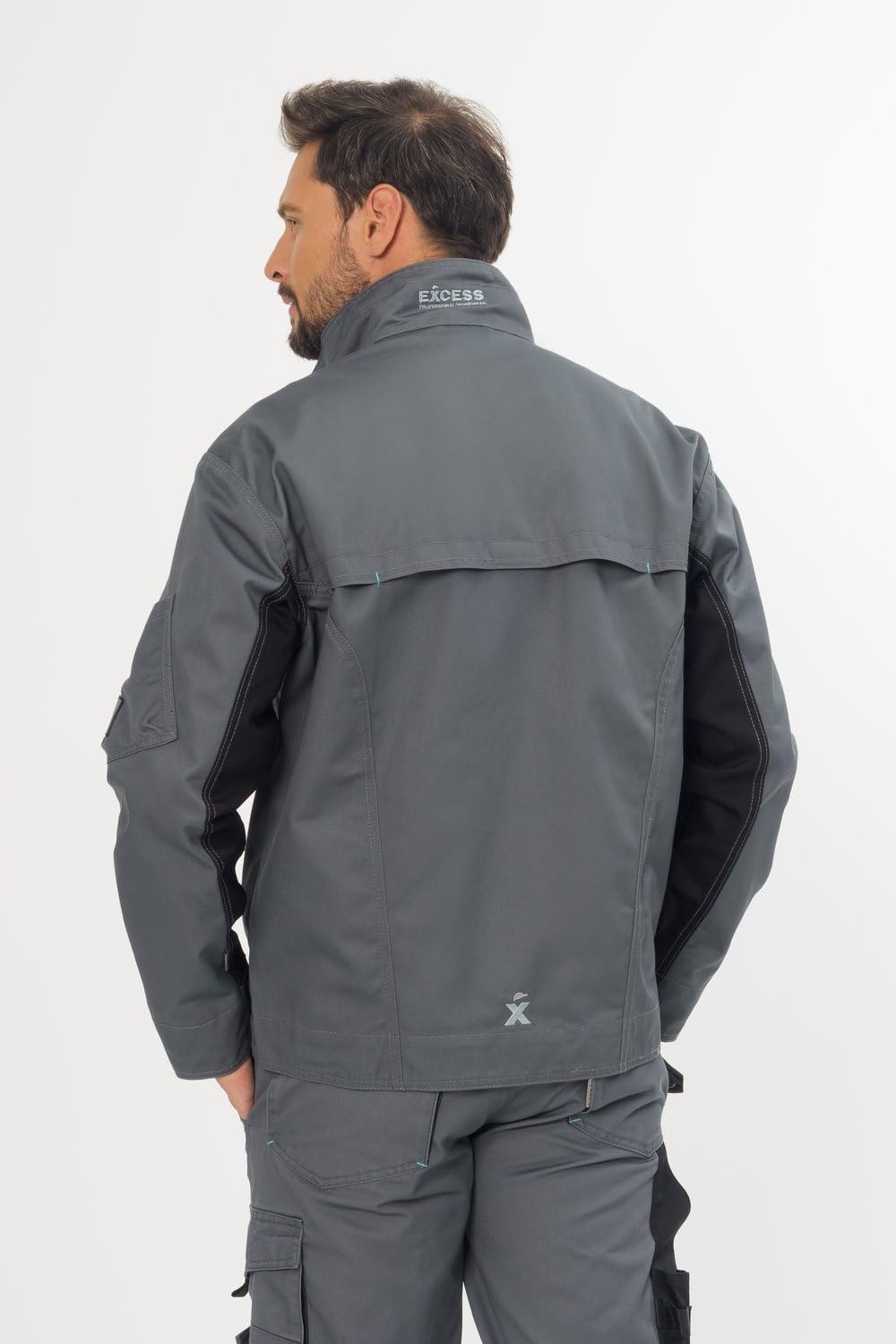 Excess 221-2-41-23/S Arbeitsjacke "Champ", Grösse S, grau / schwarz Mehrfarbig S, Mehrfarbig S