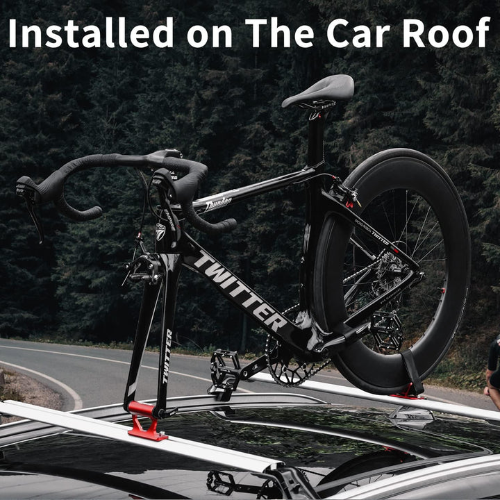 MUQZI Fahrrad gabelhalterung, Aktualisierte Fahrradblock Gabelhalterung Auto Fahrrad Dachtr?ger Gabe