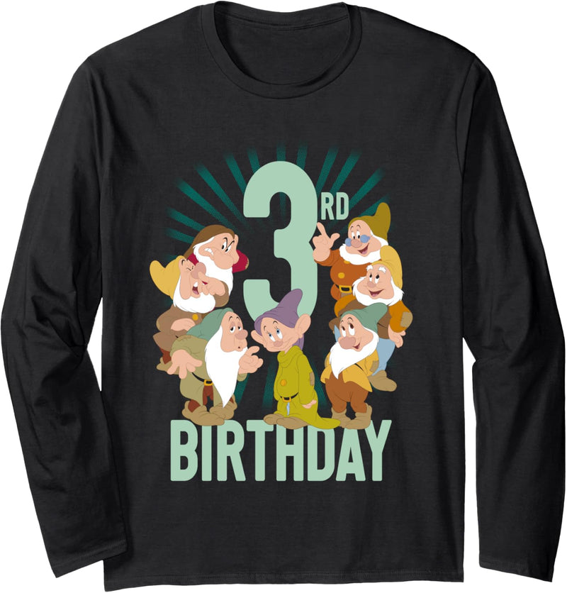 Disney Snow White Seven Dwarfs Third Birthday Langarmshirt