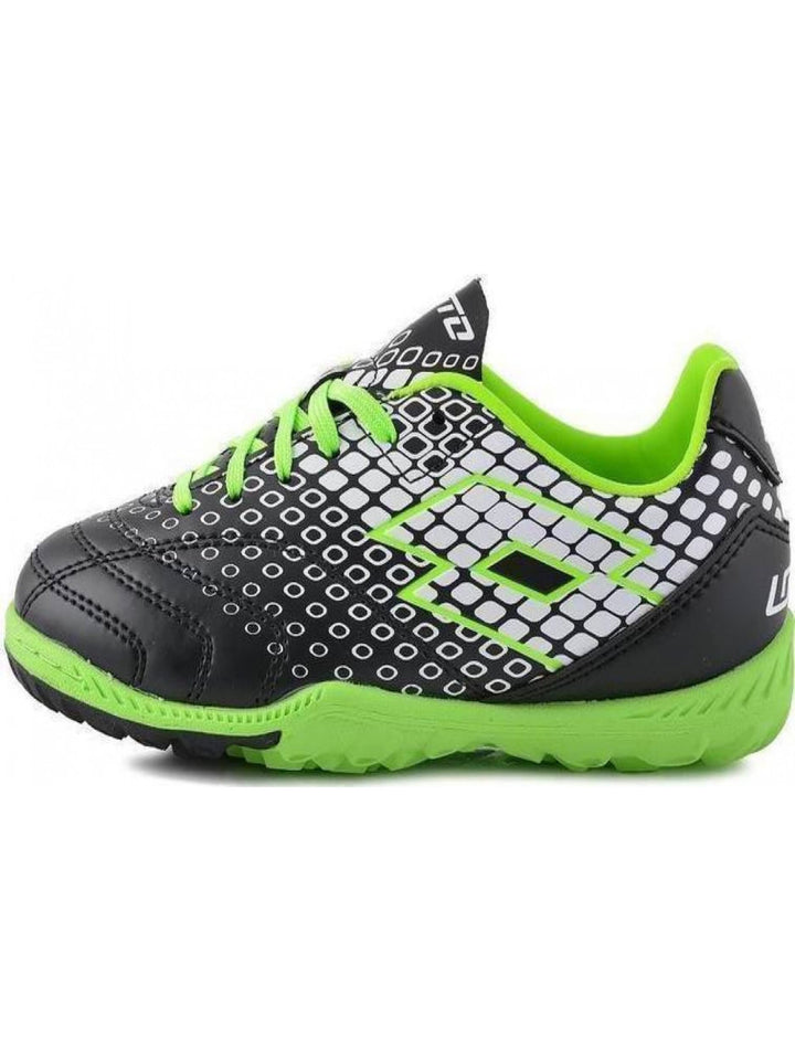 Lotto Spider 700 XIV TF Junior, Jungen, Black/White 38 EU Schwarz Weiss Grün, 38 EU Schwarz Weiß
