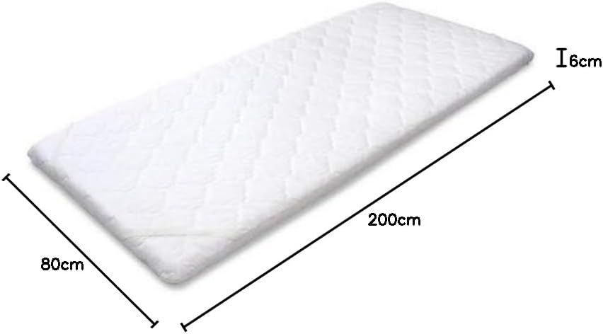 MSS® Matratzenauflage/Topper mit Noppen-Struktur und gesteppten Bezug - 80 x 200 cm - 6 cm hoch 80 x