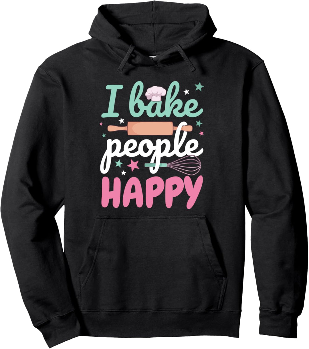Lustiger Konditor Bäcker Pâtissier Backen I Glücklich Backen Pullover Hoodie