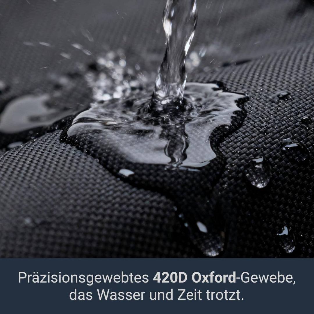 Awnic Abdeckplane Gartenmöbel Schutzhülle Wasserdicht Winterfest Rechteck 420D Oxford-Gewebe 245x145