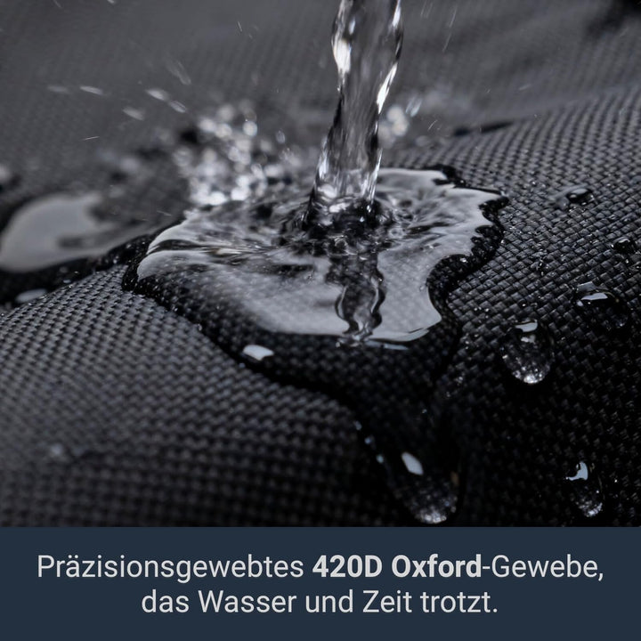 Awnic Abdeckplane Gartenmöbel Schutzhülle Wasserdicht Winterfest Rechteck 420D Oxford-Gewebe 245x145