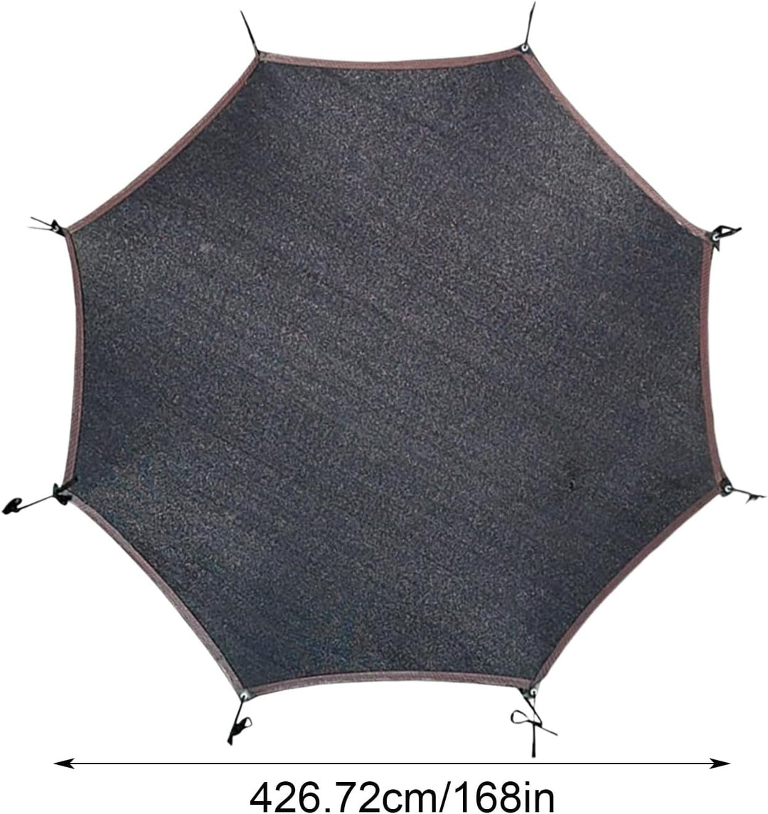 Trampolin Sonnenschutz Abdeckung - Ø 143 243 305 366 427 cm Trampolin Sonnenschutznetz, UV-Resistent