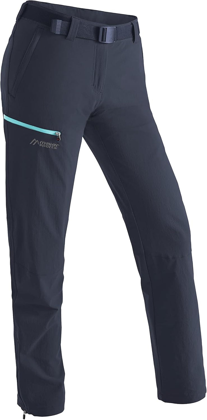 Maier Sports Damen Wanderhose Inara Slim 44 Blau, 44 Blau