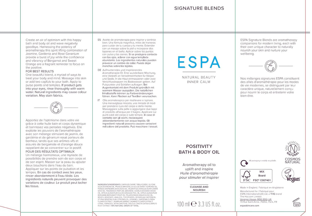 ESPA | Positivity Bade- und Körperöl | 100 ml