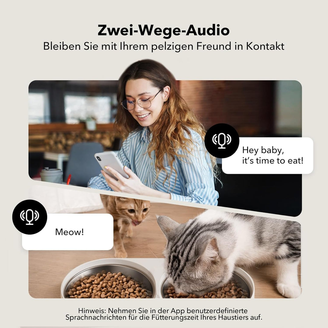 PETLIBRO 5L Futterautomat Katze mit 1080P Kamera - 5G WiFi Futterspender Hund mit APP & Nachtsicht,