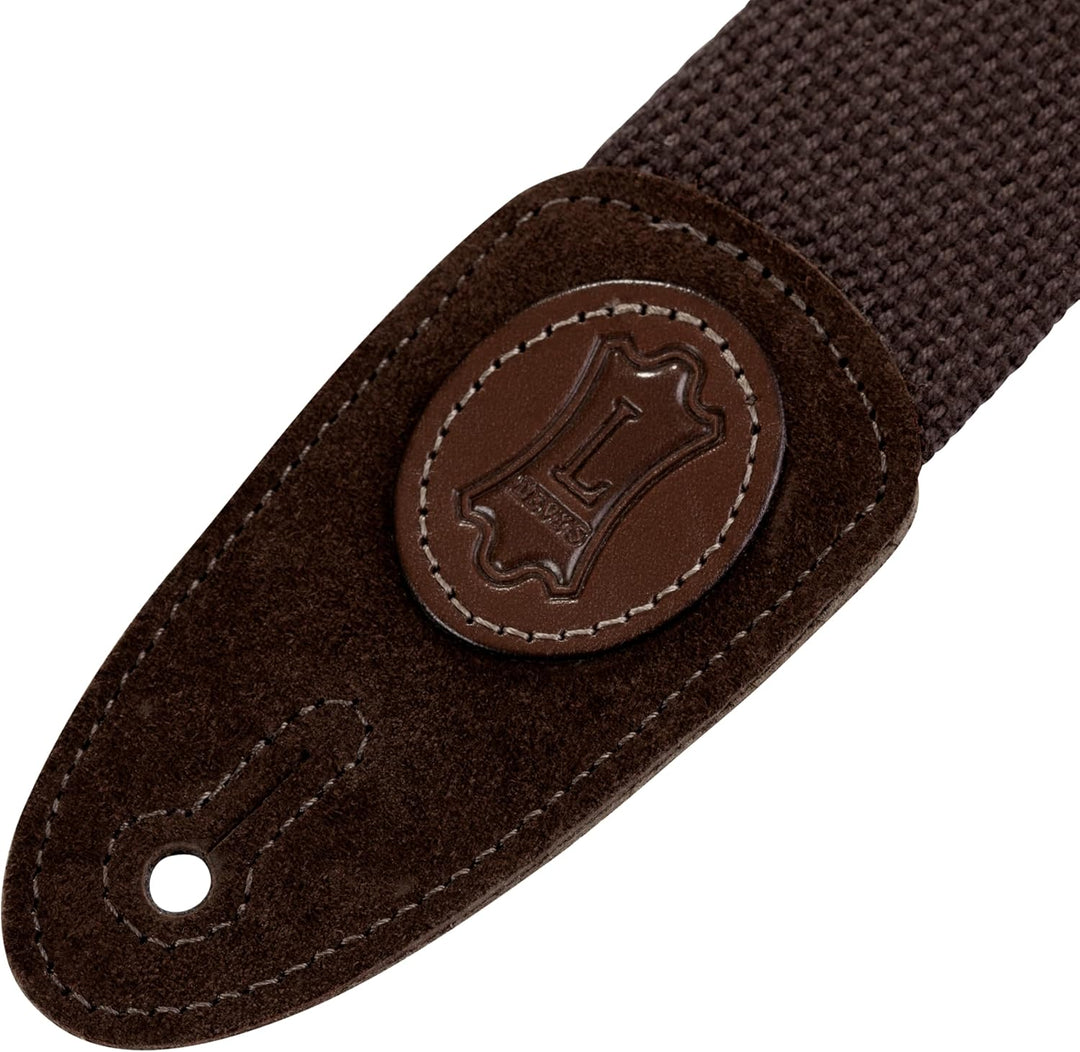 Levy's MSSC8-XL-BRN Gitarrengurte 2" Signature Series Cotton Strap - Brown XL Braun, Braun